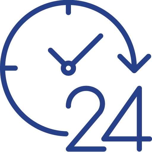 24x7 services icons