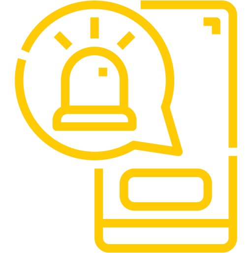 emergency services icons yellow