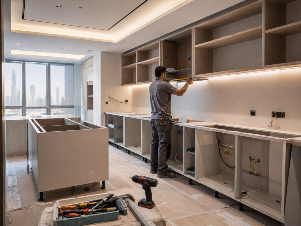 Renovating kitchen in Dubai