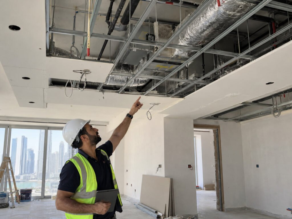ducts and drainage deserve attention before the ceiling design